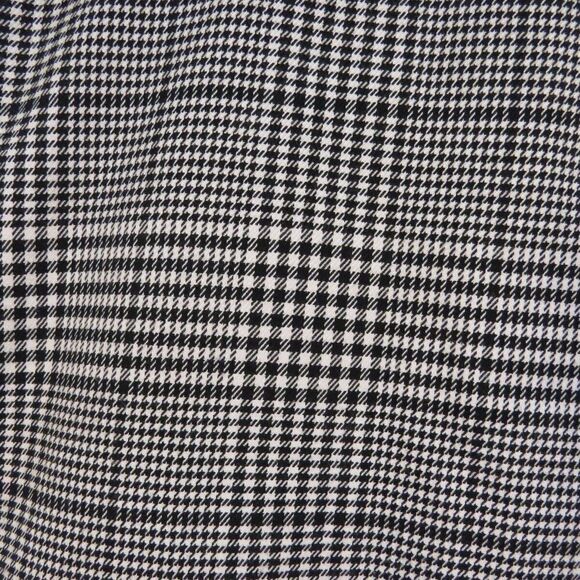 Maurice's Black White Plaid Pencil Skirt Office Career Business Casual Sz 11/12 - Picture 2 of 3